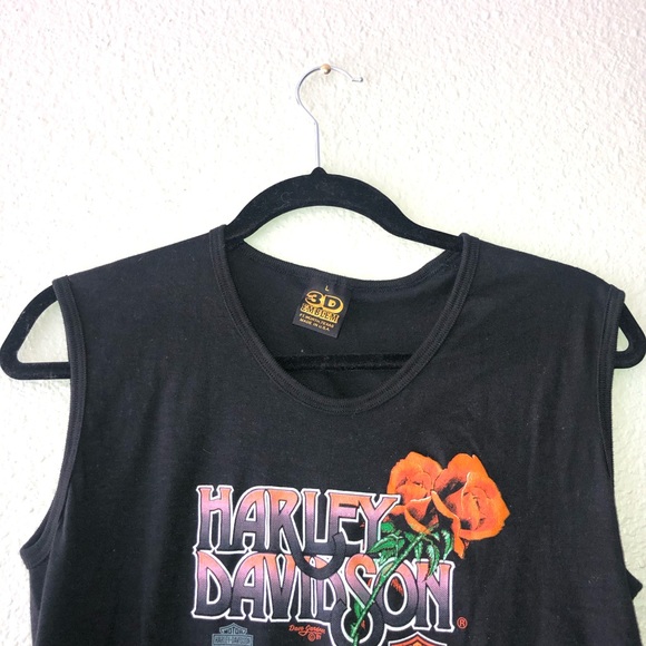 Vintage Harley Davidson Fringe Tank Top - Picture 4 of 8